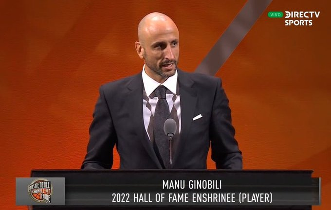 Eamnuel Ginóbili ya es parte del Salón de la Fama de la NBA