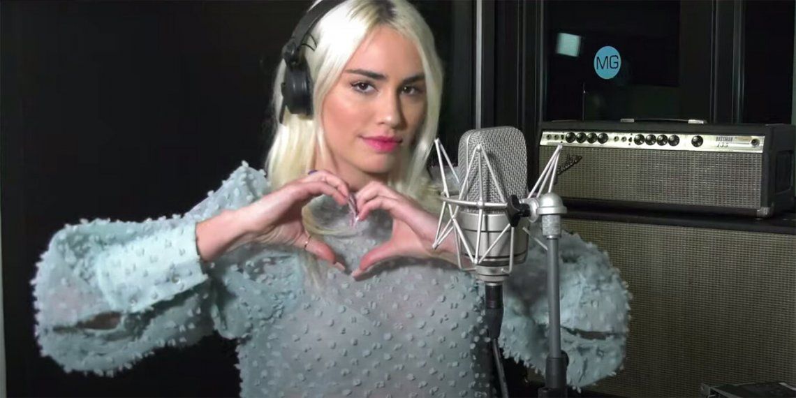 Lali y un corazón para apoyar a la industria de la música
