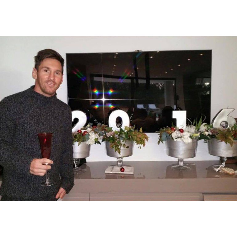 El saludo de Messi y Mascherano por el Año Nuevo