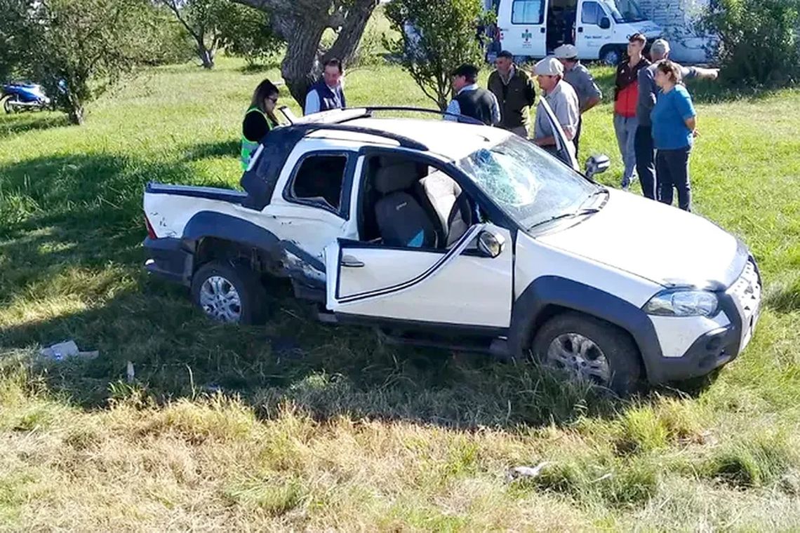 Las víctimas iban en una camioneta Fiat. 