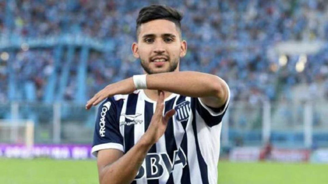 Nahuel Bustos en su paso por Talleres de Córdoba. 