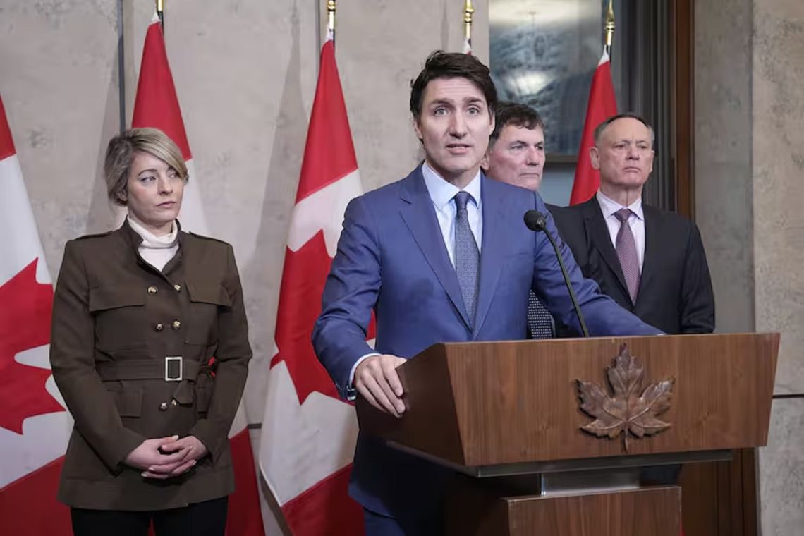 Justin Trudeau, primer ministro de Canadá, salió a responderle con los tapones de punta.