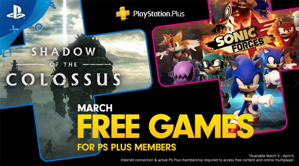 PS Plus: cuáles son los juegos gratis de marzo para PlayStation