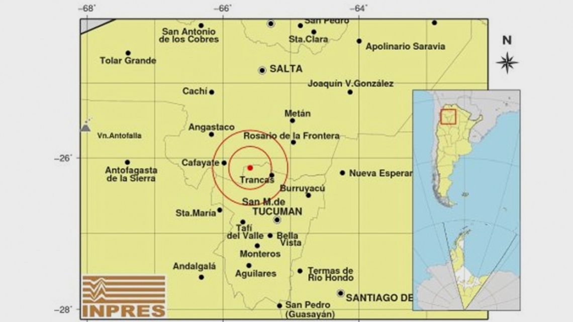 Un fuerte sismo sacudió Tucumán