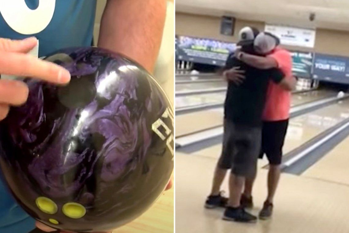 Estados Unidos: John Hinkle se volvió viral en las rede sociales por poner las cenizas de su padre en su bola