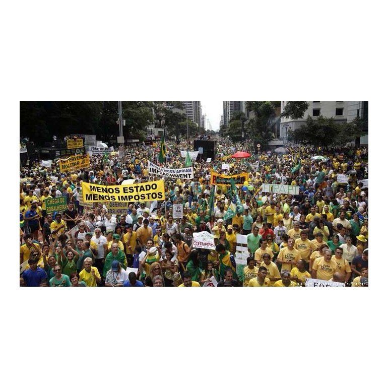 Brasil: un millón y medio de personas protestan contra Dilma