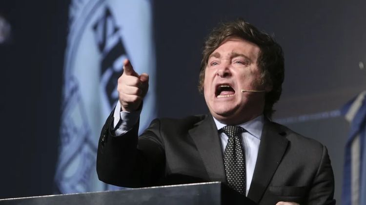 El presidente Javier Milei y un enfrentamiento sin fin con el periodismo.&nbsp;