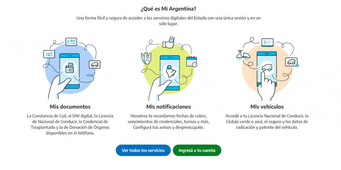 El carnet digital de vacunación estará disponible en la web Mi Argentina