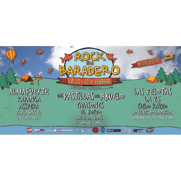 Rock en Baradero: mirá la grilla completa del festival