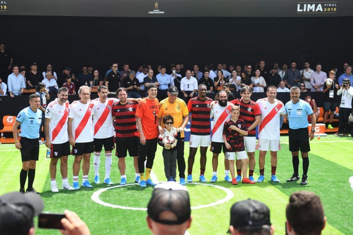 River-Flamengo: las glorias jugaron un amistoso