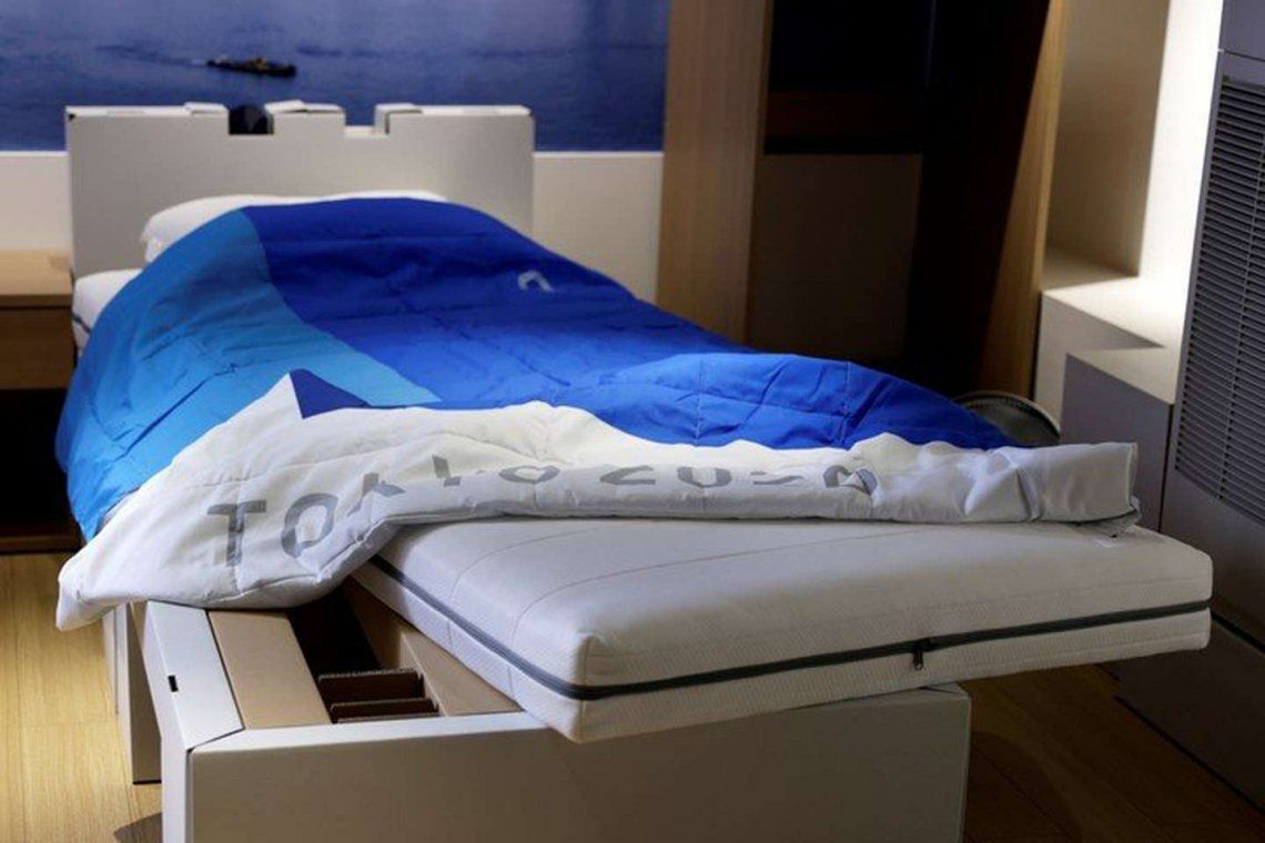 Juegos Olímpicos: un atleta probó las camas antisexo
