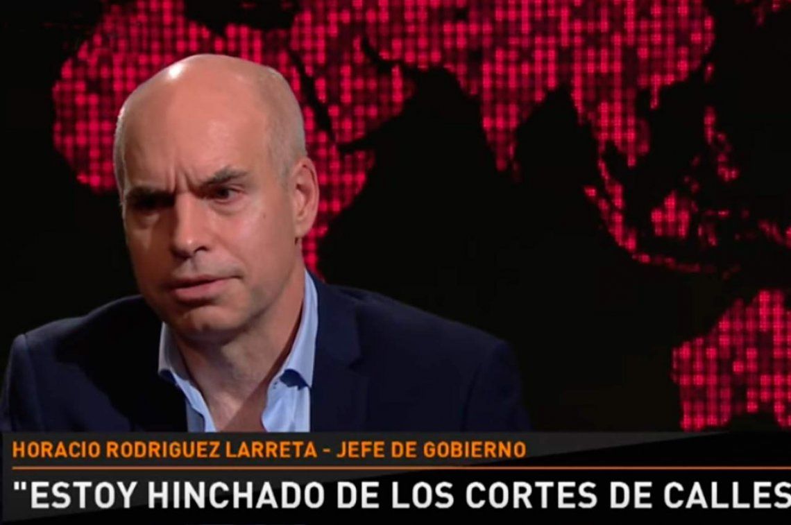 Rodríguez Larreta: Estoy hinchado las pelotas de los cortes de calle