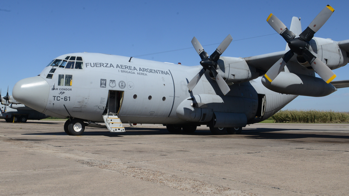 Un C-130 Hércules de la Fuerza Aérea está en Río Gallegos a la espera de poder evacuar a la víctima