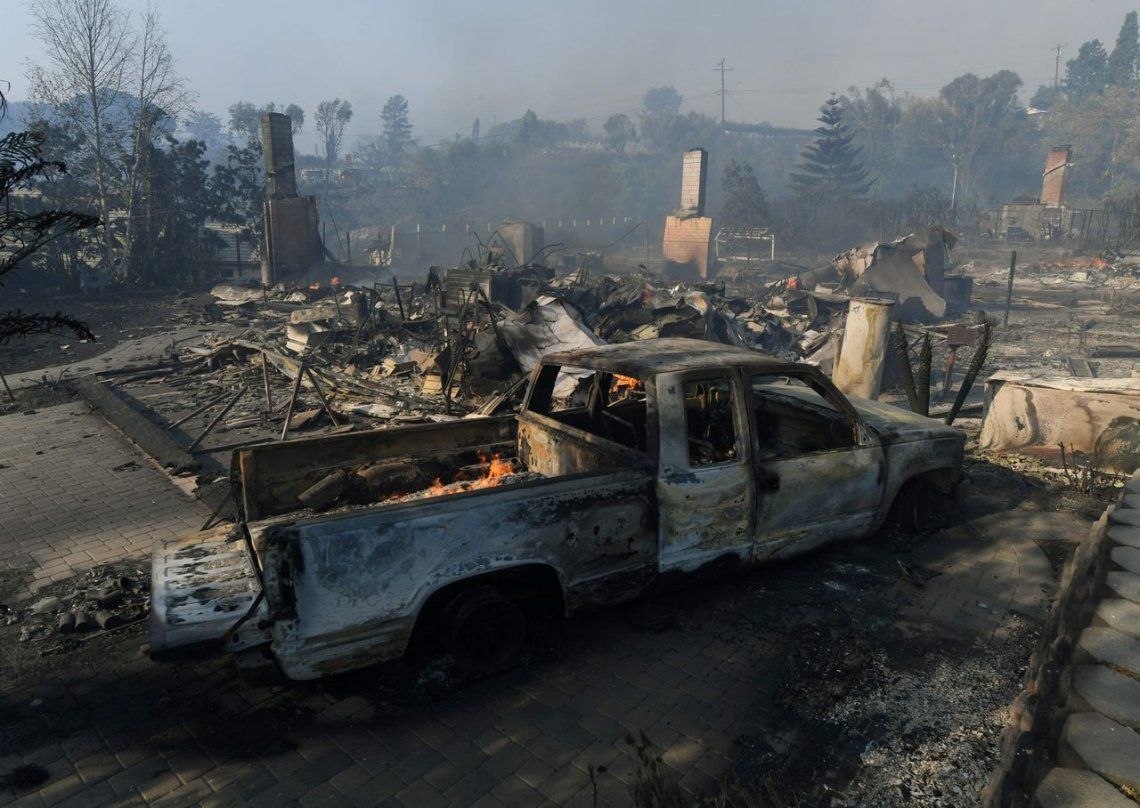 Impactantes imágenes del incendio forestal en California