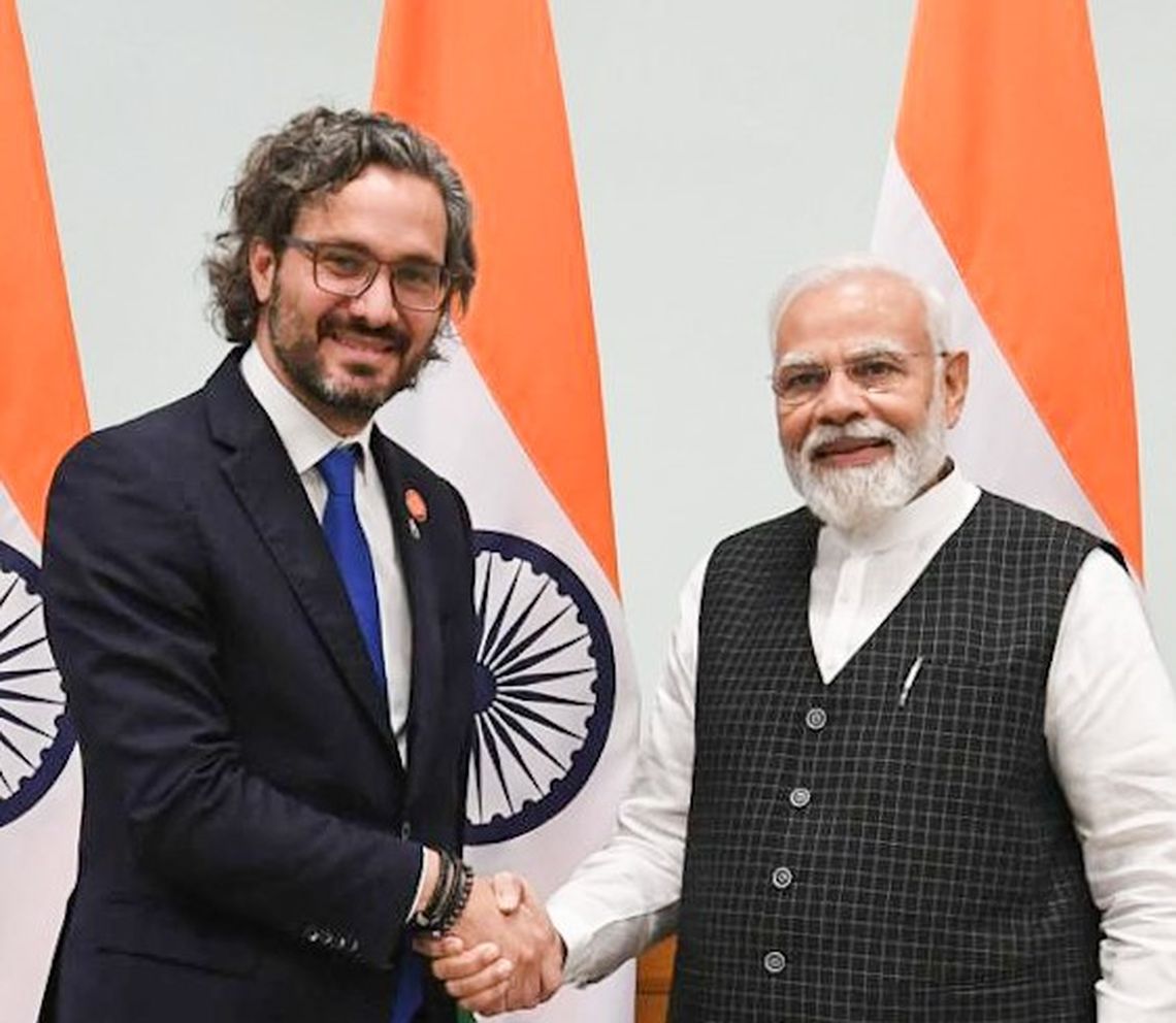  Nueva Delhi - El canciller Santiago Cafiero se reunió con el Primer Ministro Modi 