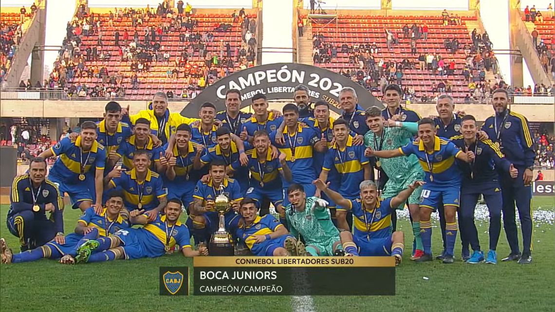 Boca Juniors viene de consagrarse campeón en la Copa Libertadores Sub 20.