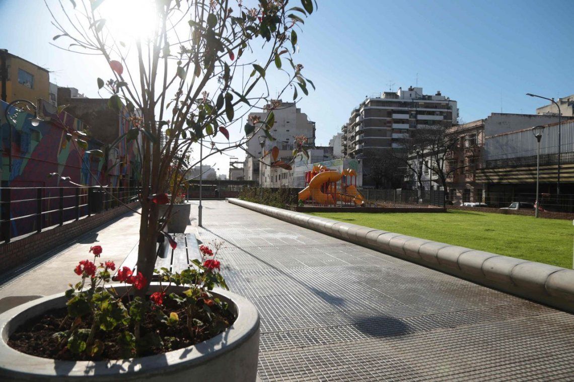Rodríguez Larreta inauguró el Parque Lineal en Almagro
