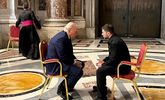 Donald Trump y Volodimir Zelenski, en la Basílica de San Pedro.
