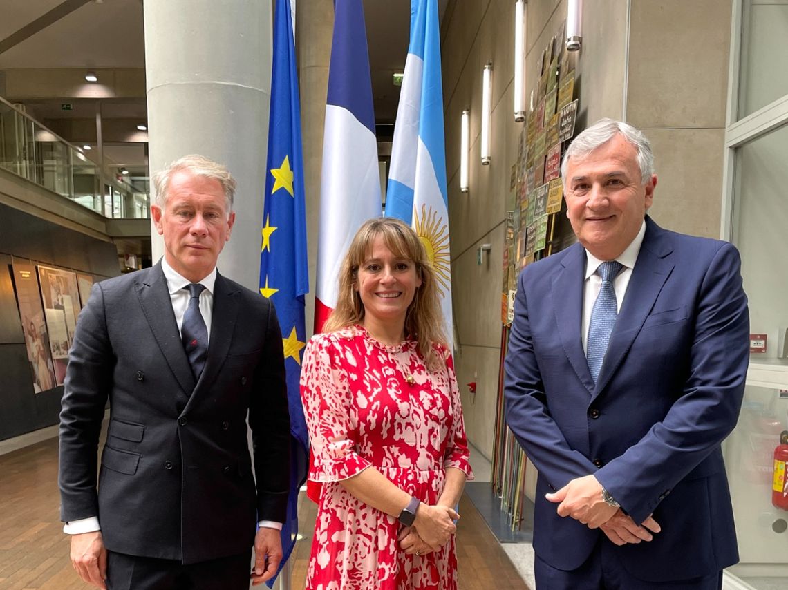 París - Gerardo Morales se reunió con Philippe Orliange y Marie-Pierre Bourzai