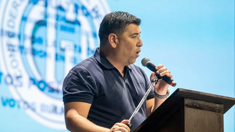 Cristian Jerónimo, titular del Sindicato de Empleados de la Industria del Vidrio.