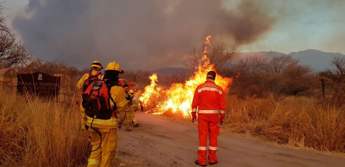 Las dramáticas imágenes de los incendios forestales en Córdoba