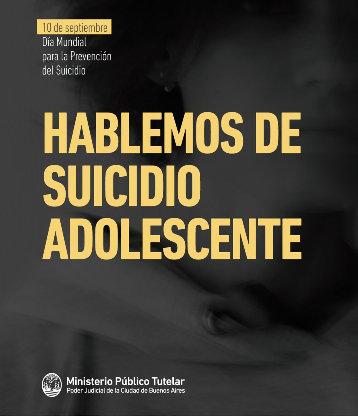 El Día Mundial de la Prevención del suicidio se conmemora el 10 de septiembre.
