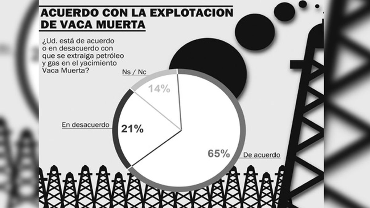 La gente conoce de Vaca Muerta y está a favor