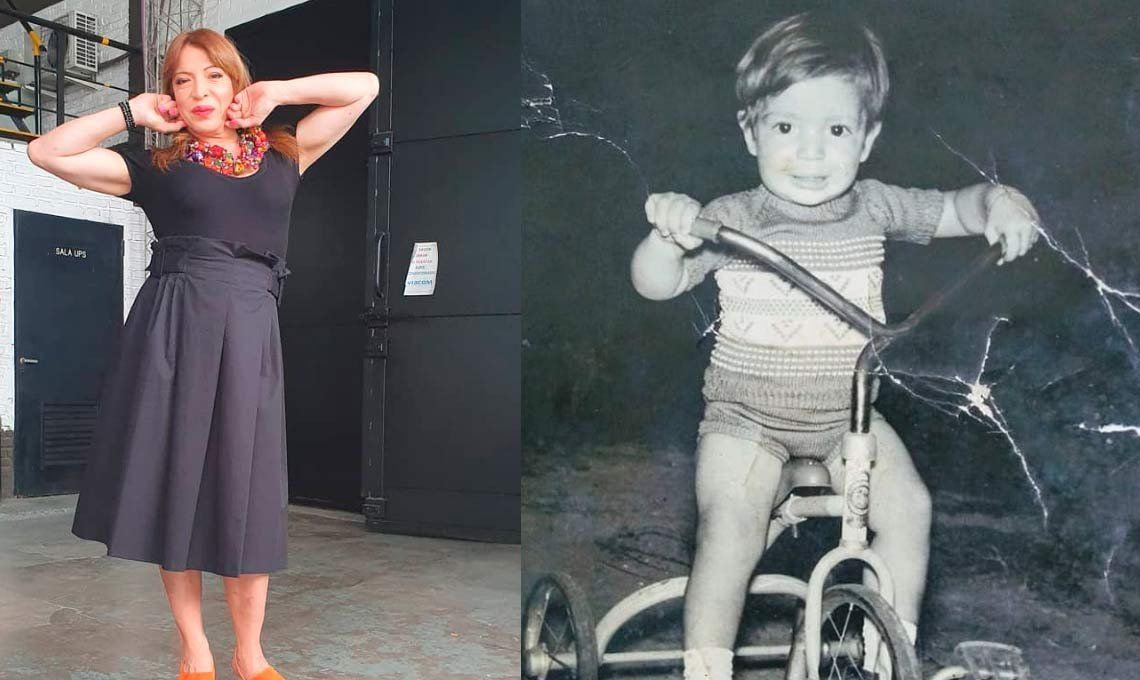 Lizy Tagliani compartió una tierna foto de su infancia: Fui un niño muy feliz