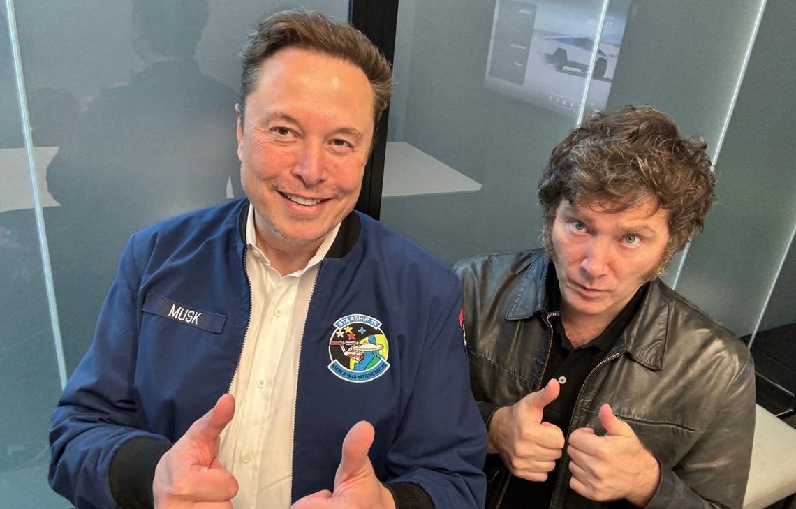 Javier Milei y Elon Musk.