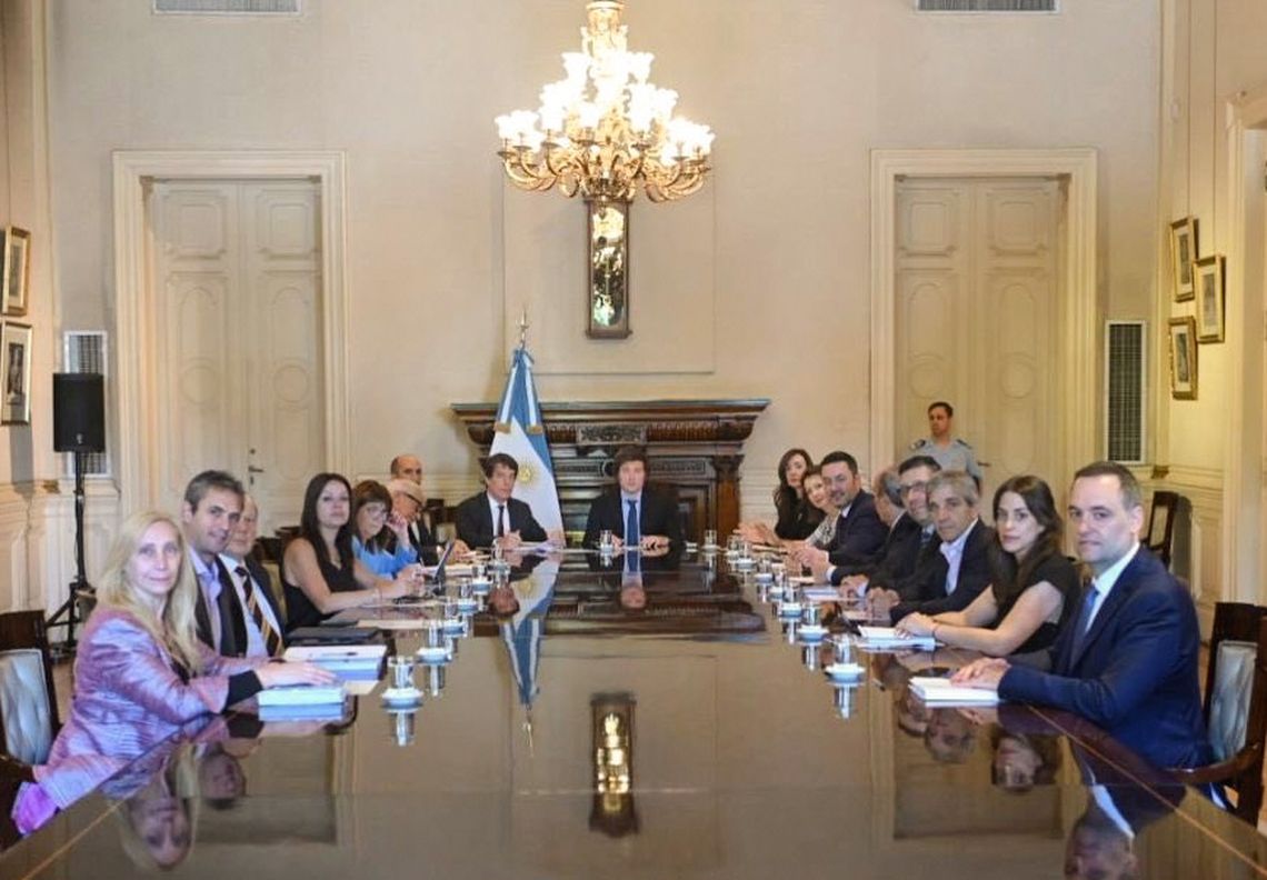 Javier Milei y los integrantes del Gabinete se encontrarán en la Quinta de Olivos.