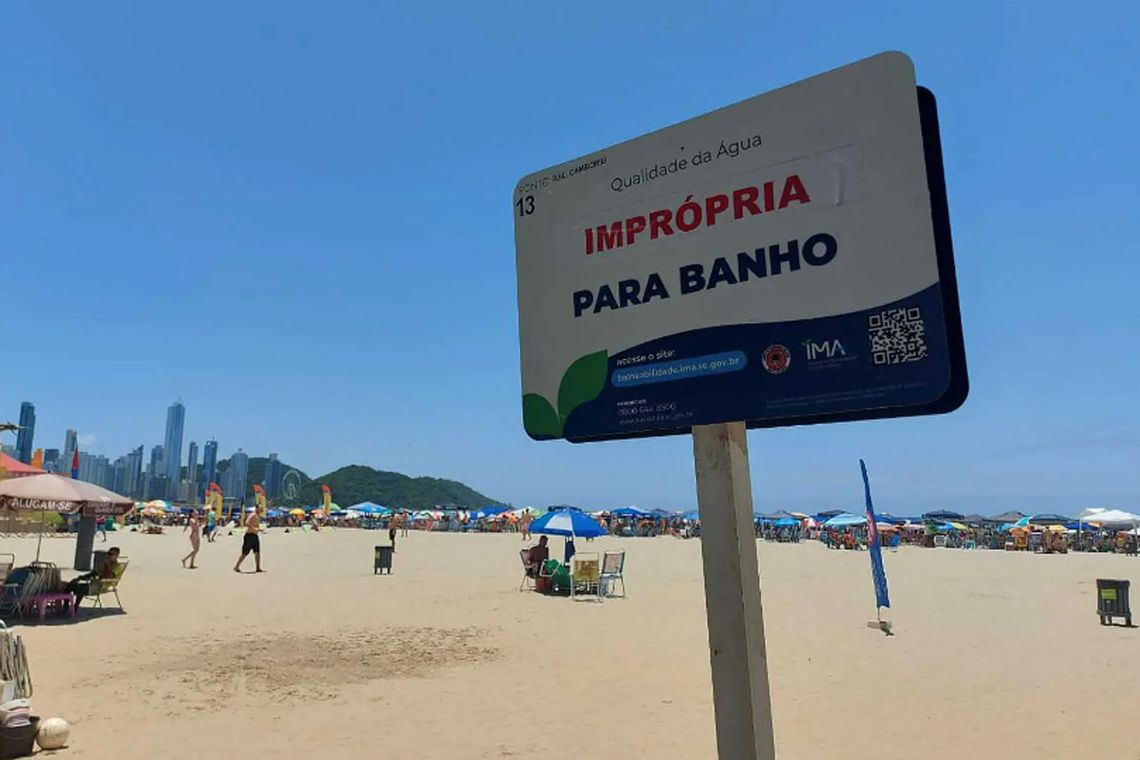 Las playas de Camboriú arrancaron el año como no aptas para bañistas