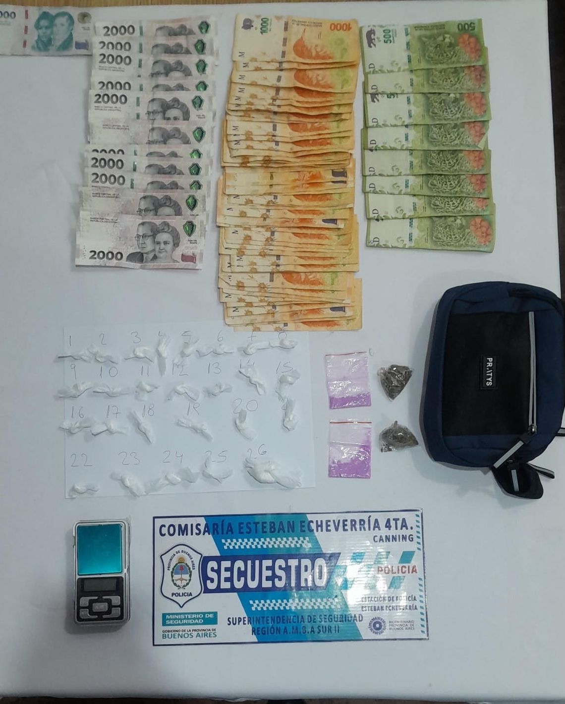 Cuatro detenidos por tenencia y venta de drogas en El Jagüel