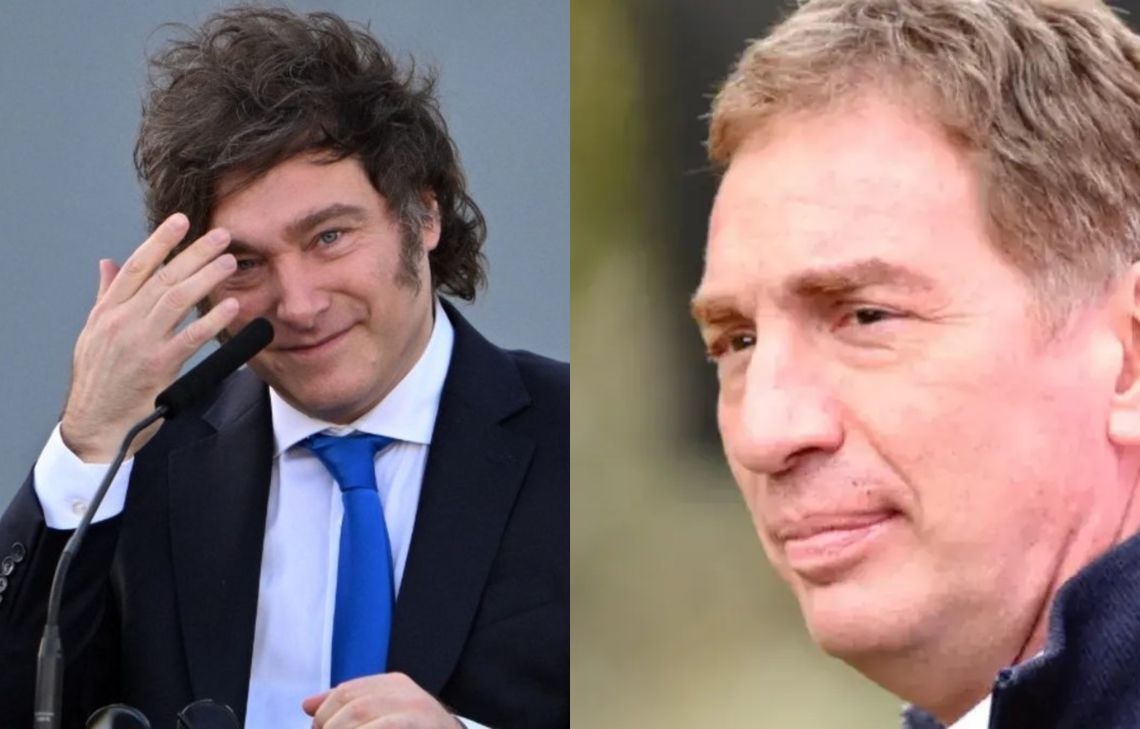 En las redes reflotaron viejos mensajes de Javier Milei contra Diego Santilli.