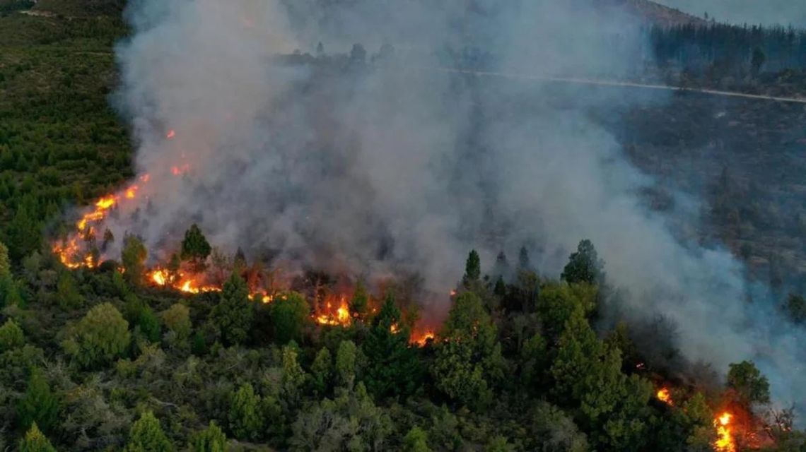 Incendios en Bariloche. 