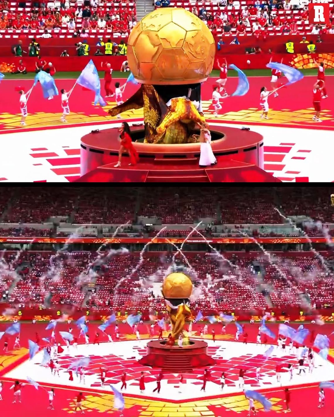 Imágenes difundidas en redes sociales evidenciaron el fallo en la inauguración de Canadá en el Mundial 2026. Imágenes difundidas en redes sociales evidenciaron el fallo en la inauguración de Canadá en el Mundial 2026.