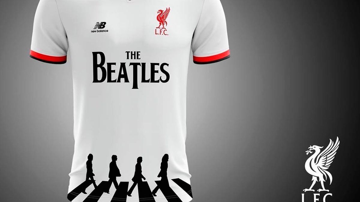 The Beatles camiseta del Liverpool: el diseño que propuso la