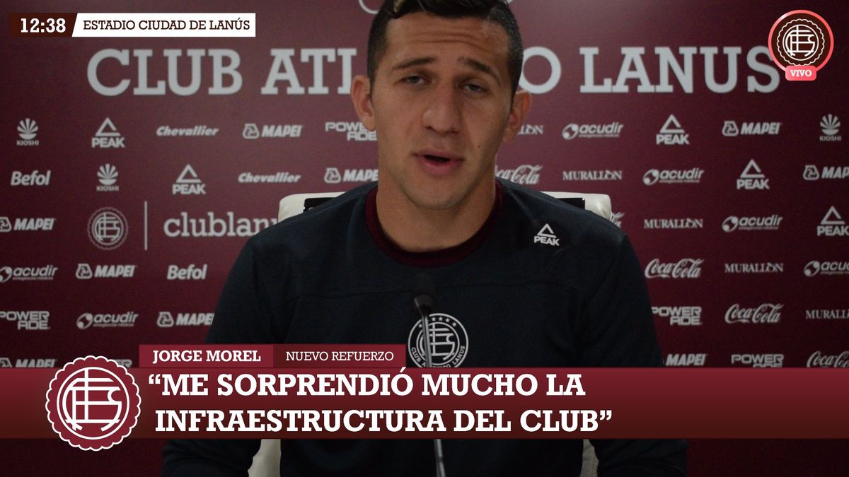Morel Me sorprendió la infraestructura de Lanús