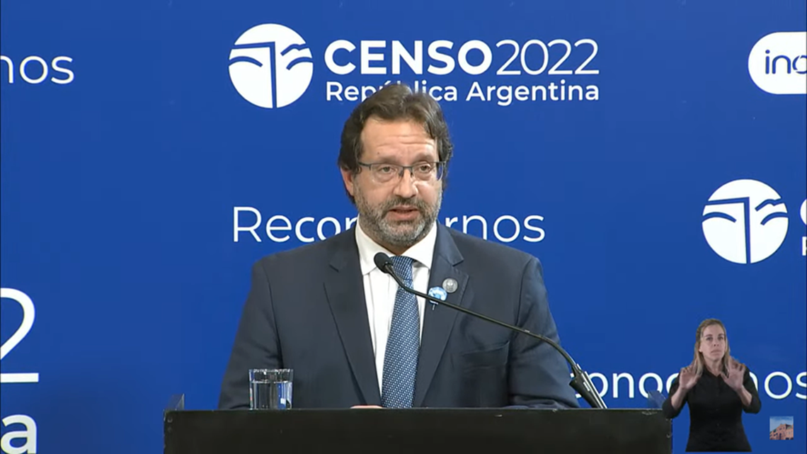 Marco Lavagna se refirió a Censo 2022. 