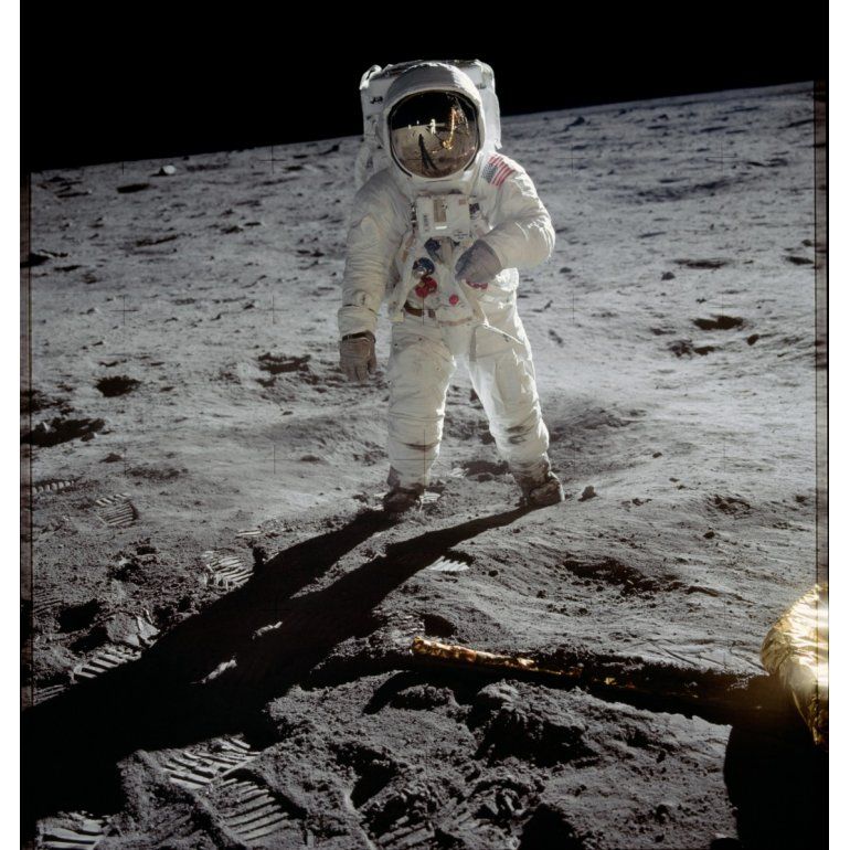 Salieron a la luz fotos inéditas de la llegada del hombre a la Luna