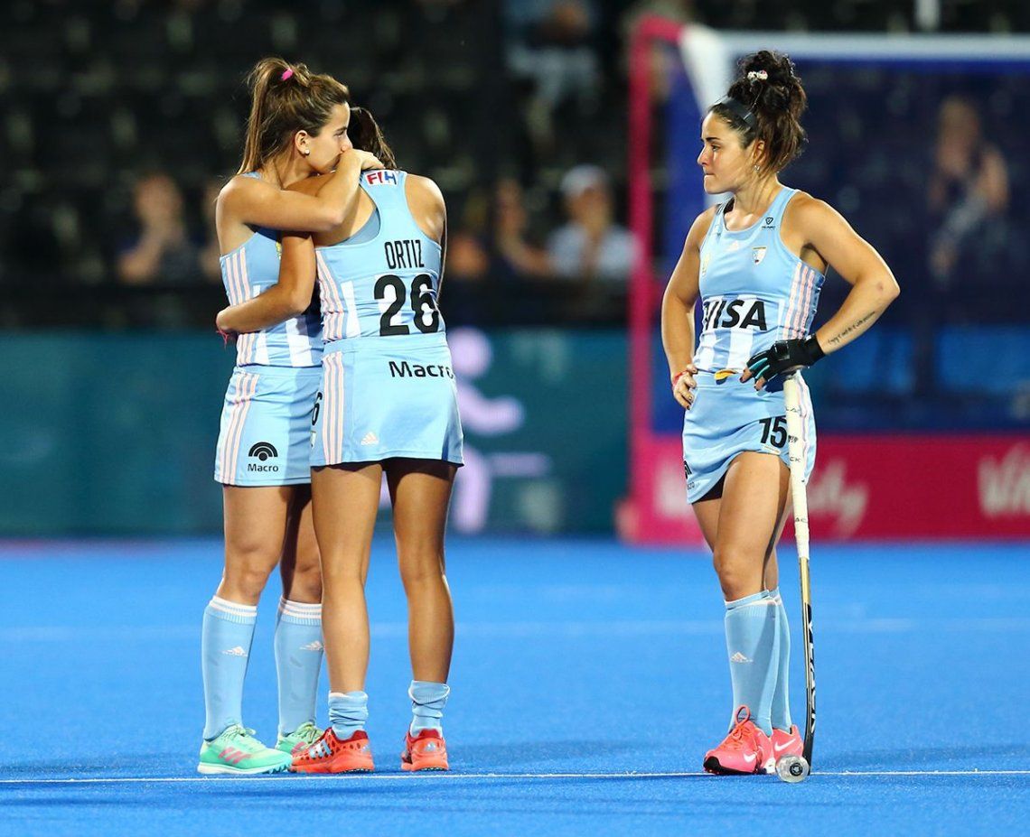 La tristeza de Las Leonas luego de ser eliminadas por Australia del mundial de Londres
