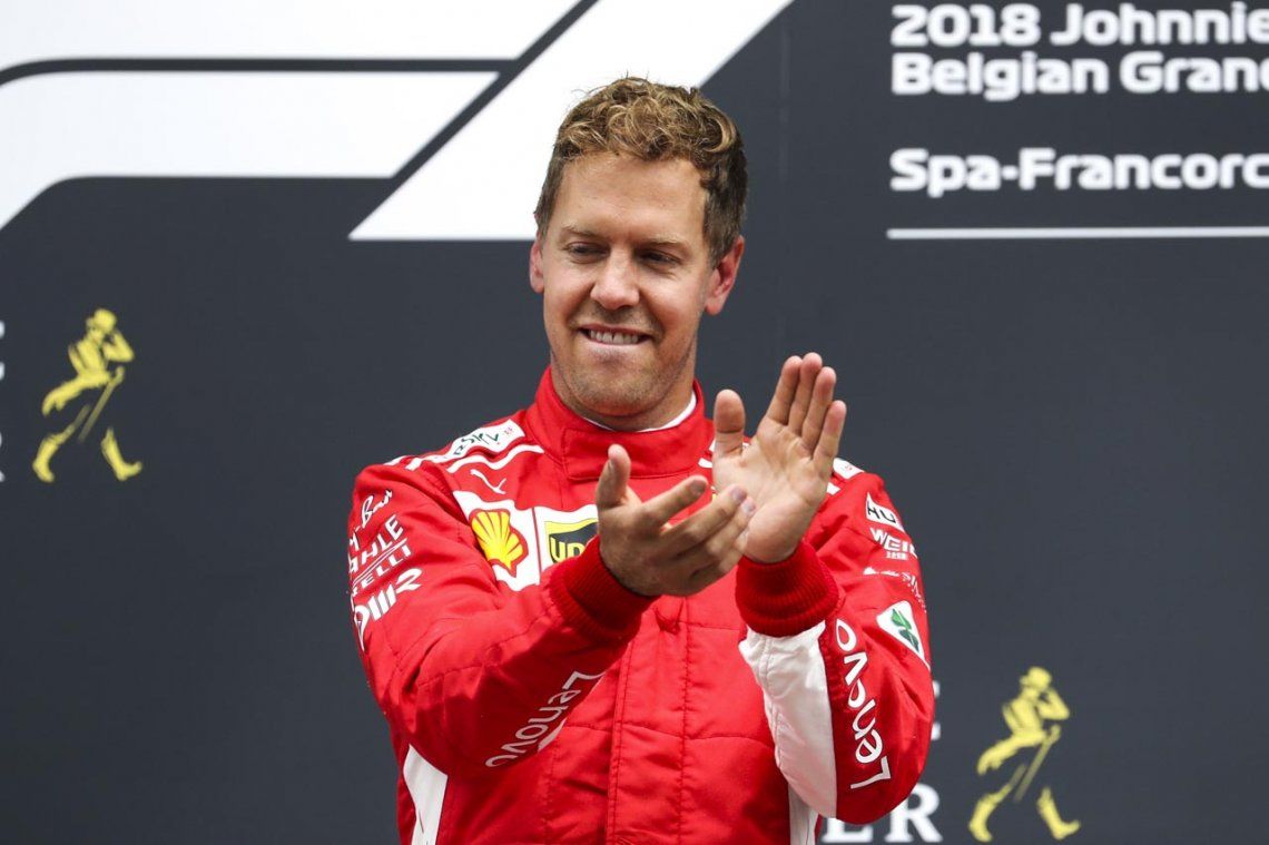 Sebastian Vettel, ganador en el GP de Bélgica; Hamilton, segundo