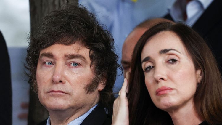 El presidente Javier Milei y la vicepresidenta Victoria Villarruel.