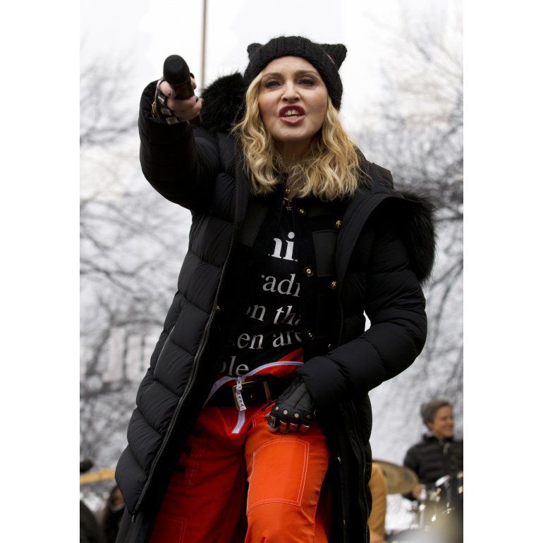 Discurso y show sorpresa de Madonna: Trump, no soy tu perra