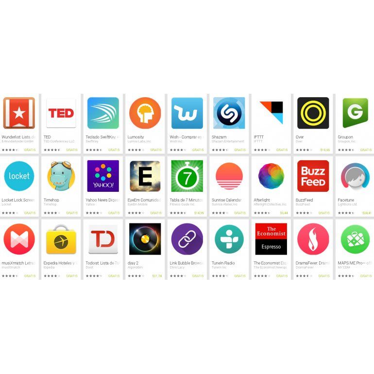 Las mejores apps para Android de 2014 según Google