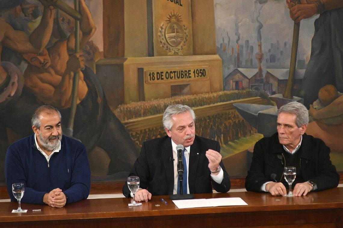Alberto Fernández mantuvo una reunión con la cúpula de la CGT.