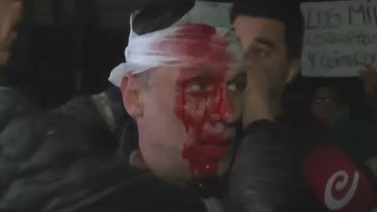 El periodista Christian Mercatante fue agredido durante el acto de cierre de campaña de La Libertad Avanza en Moreno