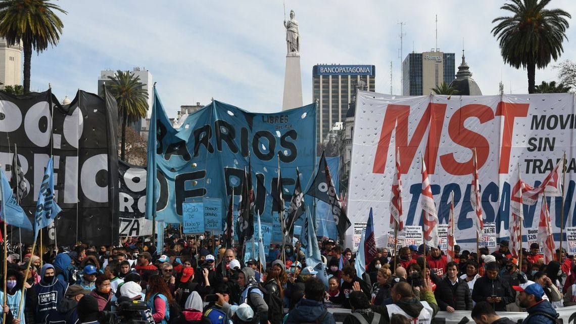 Habrá este jueves una nueva marcha piquetera a Plaza de Mayo.