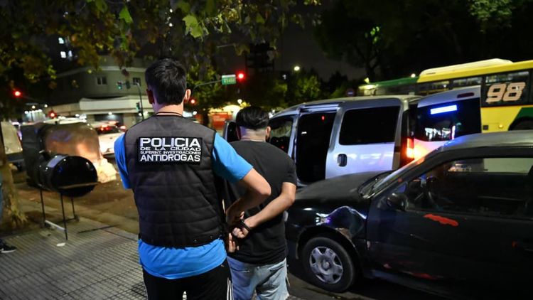 La Policía de la Ciudad realizó un operativo de saturación en el barrio de Balvanera. (Foto: PCBA)
