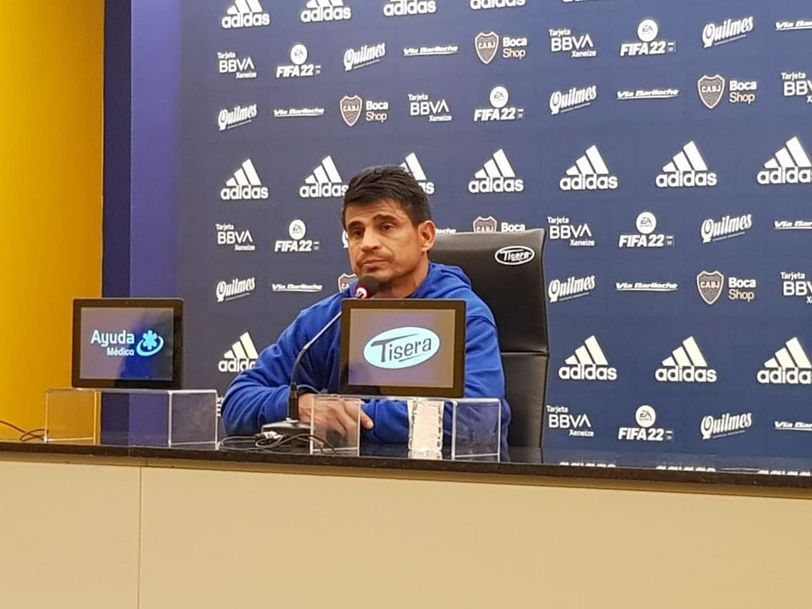 Ibarra en conferencia de prensa luego del empate de Boca ante Rosario Central.