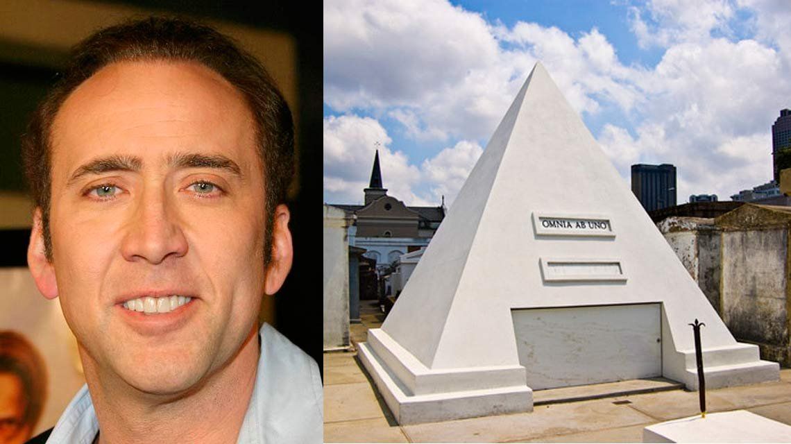 Nicolas Cage se construyó una tumba con forma de pirámide